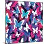 Beautiful Seamless Pattern with Colorful Butterflies-silvionka-Mounted Art Print