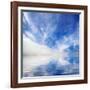 Beautiful Seascape Background. Element of Design-Oleh Honcharenko-Framed Photographic Print