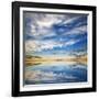 Beautiful Seascape. Deep Blue Sky at Sunny Day. Sky Background-Oleh Honcharenko-Framed Photographic Print