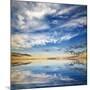 Beautiful Seascape. Deep Blue Sky at Sunny Day. Sky Background-Oleh Honcharenko-Mounted Photographic Print