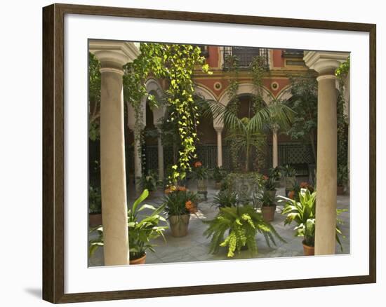 Beautiful Sevillan Patio, Triana District, Sevilla, Andalusia, Spain, Europe-Guy Thouvenin-Framed Photographic Print