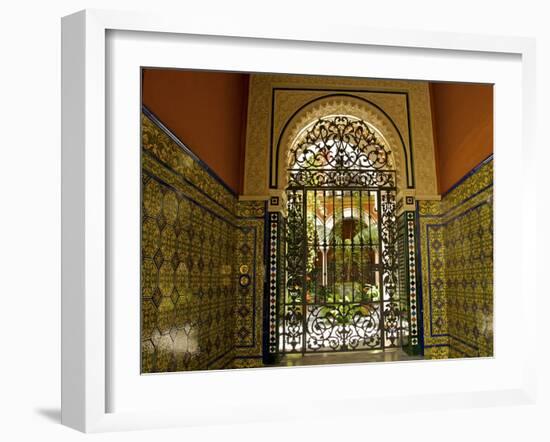 Beautiful Sevillan Patio, Triana District, Sevilla, Andalusia, Spain, Europe-Guy Thouvenin-Framed Photographic Print