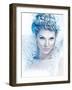 Beautiful Sexy, Glamorous Girl with Wings in an Image of the Fairy of Winter-luckybusiness-Framed Photographic Print