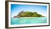 Beautiful Seychelles Tropical Beach Panoramatic View at La Digue Island-Jakub Gojda-Framed Photographic Print