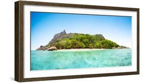 Beautiful Seychelles Tropical Beach Panoramatic View at La Digue Island-Jakub Gojda-Framed Photographic Print