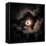 Beautiful Shot of the Solar Eclipse-Wirestock-Framed Stretched Canvas