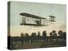 Beautiful Shot of Wilbur Wright Making a Demonstration Flight at Auvours-null-Stretched Canvas