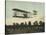 Beautiful Shot of Wilbur Wright Making a Demonstration Flight at Auvours-null-Stretched Canvas