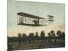 Beautiful Shot of Wilbur Wright Making a Demonstration Flight at Auvours-null-Mounted Photographic Print
