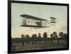 Beautiful Shot of Wilbur Wright Making a Demonstration Flight at Auvours-null-Framed Photographic Print