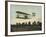 Beautiful Shot of Wilbur Wright Making a Demonstration Flight at Auvours-null-Framed Photographic Print