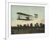 Beautiful Shot of Wilbur Wright Making a Demonstration Flight at Auvours-null-Framed Photographic Print