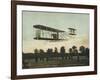 Beautiful Shot of Wilbur Wright Making a Demonstration Flight at Auvours-null-Framed Photographic Print