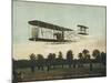 Beautiful Shot of Wilbur Wright Making a Demonstration Flight at Auvours-null-Mounted Photographic Print