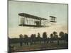 Beautiful Shot of Wilbur Wright Making a Demonstration Flight at Auvours-null-Mounted Photographic Print