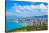 Beautiful Skyline of Oahu,Hawaii-Lorcel-Stretched Canvas