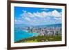 Beautiful Skyline of Oahu,Hawaii-Lorcel-Framed Photographic Print