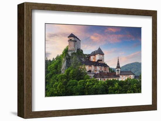 Beautiful Slovakia Castle at Sunset - Oravsky Hrad-TTstudio-Framed Photographic Print