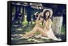 Beautiful Smiling Woman-conrado-Framed Stretched Canvas