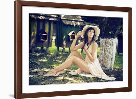 Beautiful Smiling Woman-conrado-Framed Photographic Print