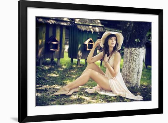 Beautiful Smiling Woman-conrado-Framed Photographic Print