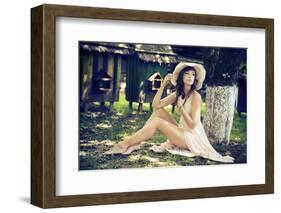 Beautiful Smiling Woman-conrado-Framed Photographic Print