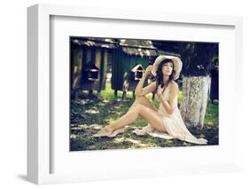 Beautiful Smiling Woman-conrado-Framed Photographic Print