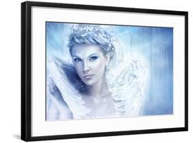 Beautiful Snow Queen-luckybusiness-Framed Photographic Print