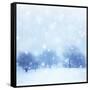 Beautiful Snowy Landscape-Anna Omelchenko-Framed Stretched Canvas