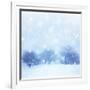 Beautiful Snowy Landscape-Anna Omelchenko-Framed Art Print