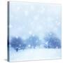 Beautiful Snowy Landscape-Anna Omelchenko-Stretched Canvas