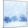 Beautiful Snowy Landscape-Anna Omelchenko-Mounted Art Print