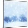 Beautiful Snowy Landscape-Anna Omelchenko-Mounted Art Print