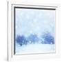 Beautiful Snowy Landscape-Anna Omelchenko-Framed Art Print