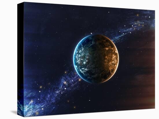 Beautiful Space Background-Forplayday-Stretched Canvas