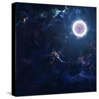 Beautiful Space Background-Forplayday-Stretched Canvas