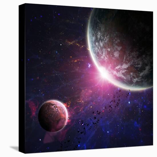 Beautiful Space Background-Forplayday-Stretched Canvas
