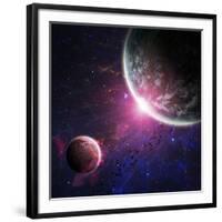 Beautiful Space Background-Forplayday-Framed Photographic Print