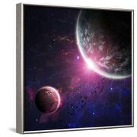 Beautiful Space Background-Forplayday-Framed Photographic Print