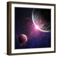 Beautiful Space Background-Forplayday-Framed Photographic Print