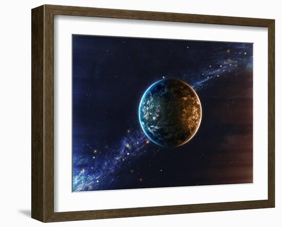 Beautiful Space Background-Forplayday-Framed Photographic Print