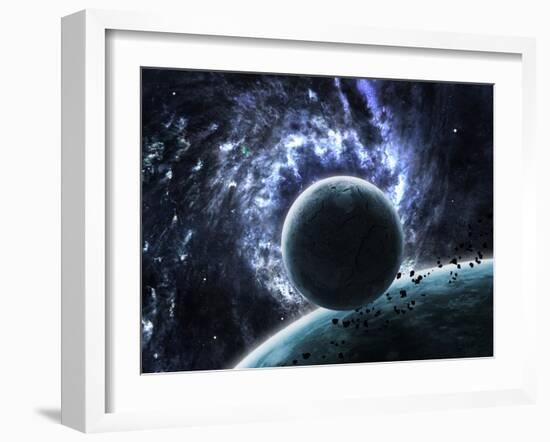 Beautiful Space Background-Forplayday-Framed Photographic Print