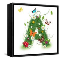 Beautiful Spring Letter "A"-Kesu01-Framed Stretched Canvas