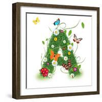 Beautiful Spring Letter "A"-Kesu01-Framed Premium Giclee Print