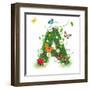 Beautiful Spring Letter "A"-Kesu01-Framed Art Print