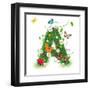 Beautiful Spring Letter "A"-Kesu01-Framed Art Print