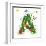 Beautiful Spring Letter "A"-Kesu01-Framed Art Print