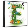 Beautiful Spring Letter "E"-Kesu01-Framed Stretched Canvas