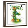 Beautiful Spring Letter "E"-Kesu01-Framed Premium Giclee Print