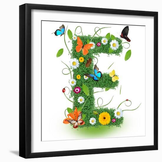 Beautiful Spring Letter "E"-Kesu01-Framed Premium Giclee Print